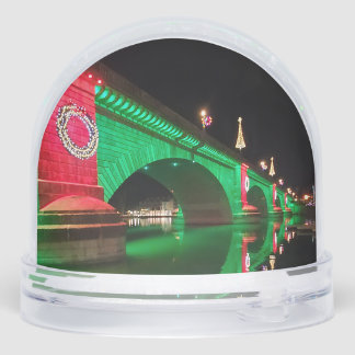 Kerst op de London Bridge in Lake Havasu Sneeuwbol