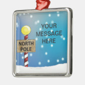 Kerst op de Noordpool Keramische decoratie (Links)