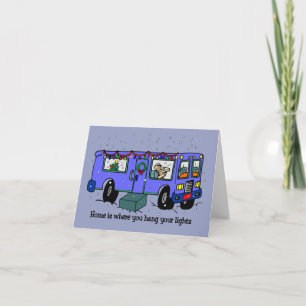 Kerst op de Road Card Feestdagen Kaart