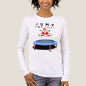 Kerst op de trampoline Tri-Blend shirt (Voorkant volledig)