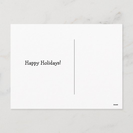 Kerst op de weg briefkaarten (Achterkant)