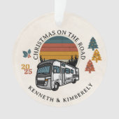 Kerst op de weg RV Ornament (voorkant)