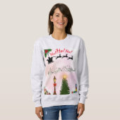 Kerst op het Boerderij Sweatshirt (Voorkant volledig)