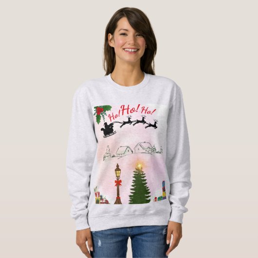 Kerst op het Boerderij Sweatshirt (Voorkant volledig)