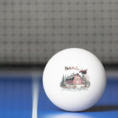 Kerst op het Boerderij, vrolijk kerstfeest Pingpongbal (Net)