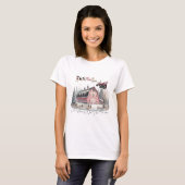 Kerst op het Boerderij, vrolijk kerstfeest T-shirt (Voorkant volledig)