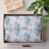 Kerst op het strand Blauw tissuepapier (Geschenk)