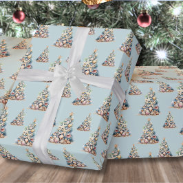 Kerst op het strand cadeaupapier