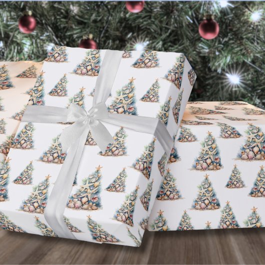 Kerst op het strand cadeaupapier