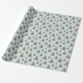 Kerst op het strand cadeaupapier (Uitgerold)