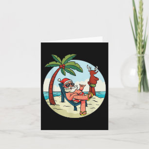 Kerst op het strand in juli kaart