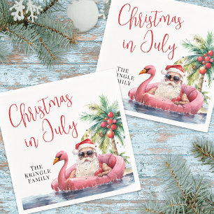 Kerst op het strand in juli servet