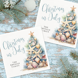 Kerst op het strand in juli servet