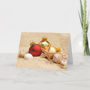 Kerst op het strand Kaart