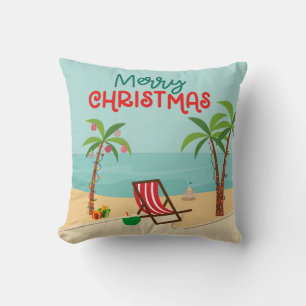 Kerst op het strand kussen