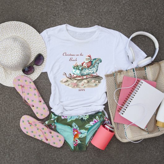 Kerst op het strand T-shirt