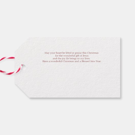  kerst op maat cadeaulabel (Achterkant Horizontaal)