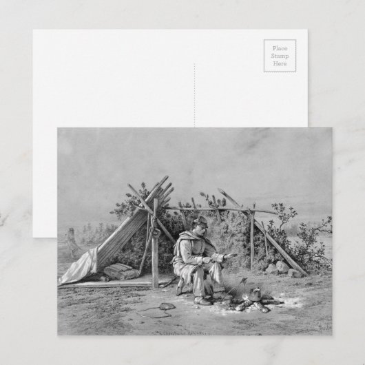 Kerst op Picket. Feestdagenkaart (Voorkant / Achterkant)