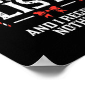 Kerst op stoute lijst betreurt niets Xmas vrouwen Poster (Hoek)