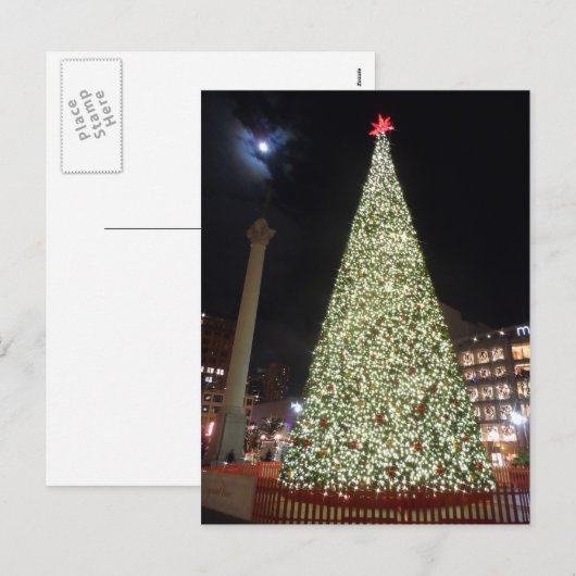 Kerst op Unieklein - San Francisco Feestdagenkaart (Voorkant / Achterkant)