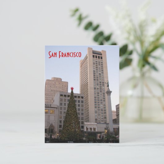 Kerst op Unieklein - San Francisco Feestdagenkaart (Staand voorkant)