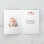 Kerst open haard Buren Vakantie Kaart (Binnen)