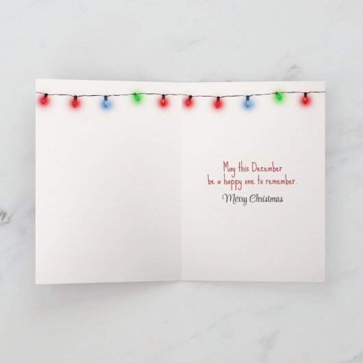 Kerst open haard met zak van steenkool kaart (Binnen)