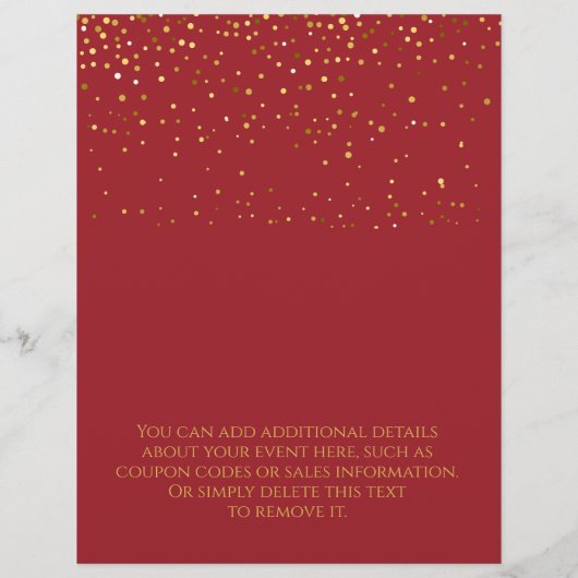 Kerst Open Huis Business Flyer (Achterkant)