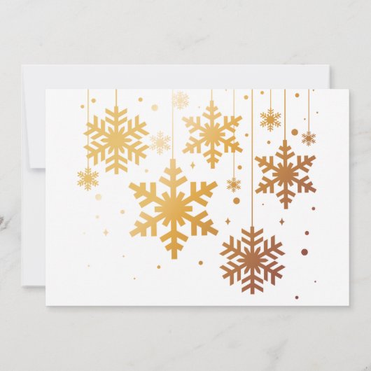 Kerst Open Huis Feestdagenkaart (Achterkant)