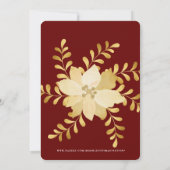 KERST OPEN HUIS GOUD KERSTORNAMENT KAART (Achterkant)