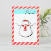 Kerst Open Huis Kaart (Staand voorkant)