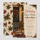 Kerst Open Huis Kaart (Voorkant / Achterkant)