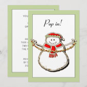 Kerst Open Huis Kaart (Voorkant / Achterkant)