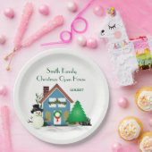Kerst Open Huis Papieren Borden 23 cm Bordje (Feest)