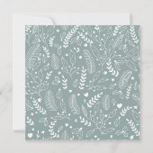 Kerst Open Huis Seizoensgebonden Bloemen Salie Gro Kaart (Achterkant)