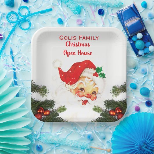 Kerst Open Huis  Sinterklaas Papieren Bordje (Feest)