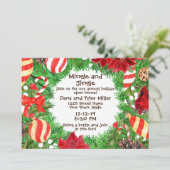 Kerst Open Huis Uitnodiging (Staand voorkant)