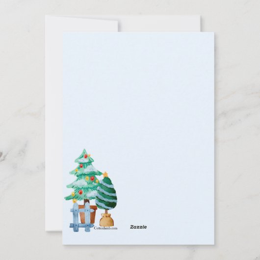 Kerst Open Huis Uitnodiging (Achterkant)