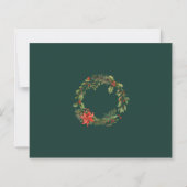 Kerst Open Huis Vakantie Feest Uitnodiging (Achterkant)