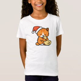Kerst Oranje Kat en Gans T-shirt
