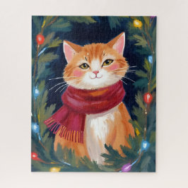 Kerst Oranje Katten Festieve Huisdier Legpuzzel