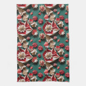 Kerst origami handwerk 11 - KItcen Handdoek (Verticaal)
