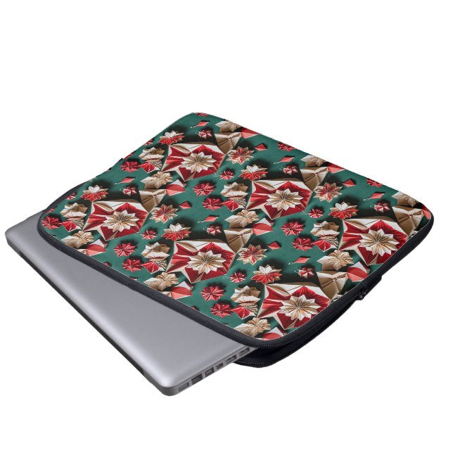 Kerst origami handwerk 11 - Laptop Sleeve (Voorkant onderkant)