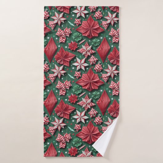 Kerst origami handwerk 12 - Badhanddoek (Badhanddoek)