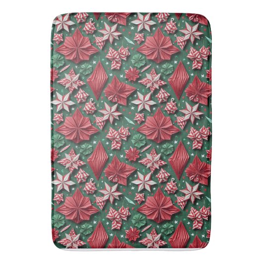 Kerst origami handwerk 12 - Bath Mat (Voorkant Verticaal)
