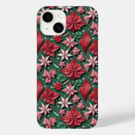 Kerst origami handwerk 12 - iPhone Case