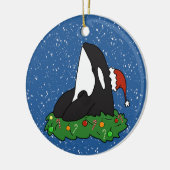 Kerst Orka Moordwalvis Keramisch Ornament (Links)