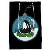 Kerst Orka Moordwalvis Medium Cadeauzakje (Achterkant)