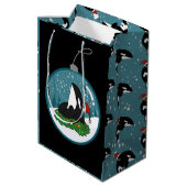 Kerst Orka Moordwalvis Medium Cadeauzakje (Achterkant Gekanteld)