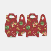 Kerst Ornamant & Candy Cane Patroon Bedankdoosjes (Uitgevouwen)